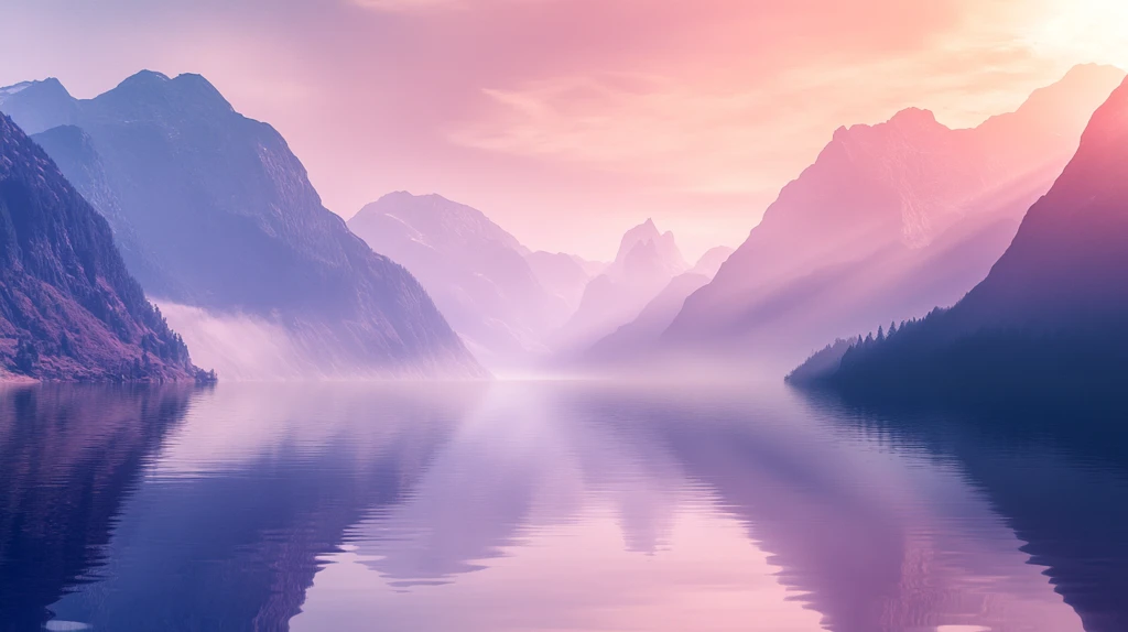 大幅高清山水日出