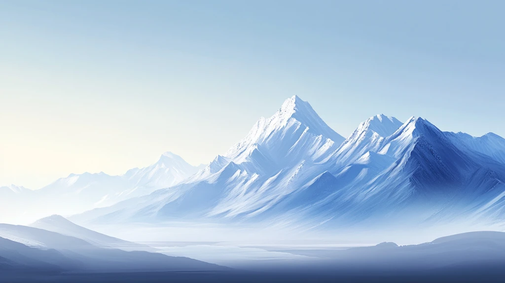 简约渐变山峰背景