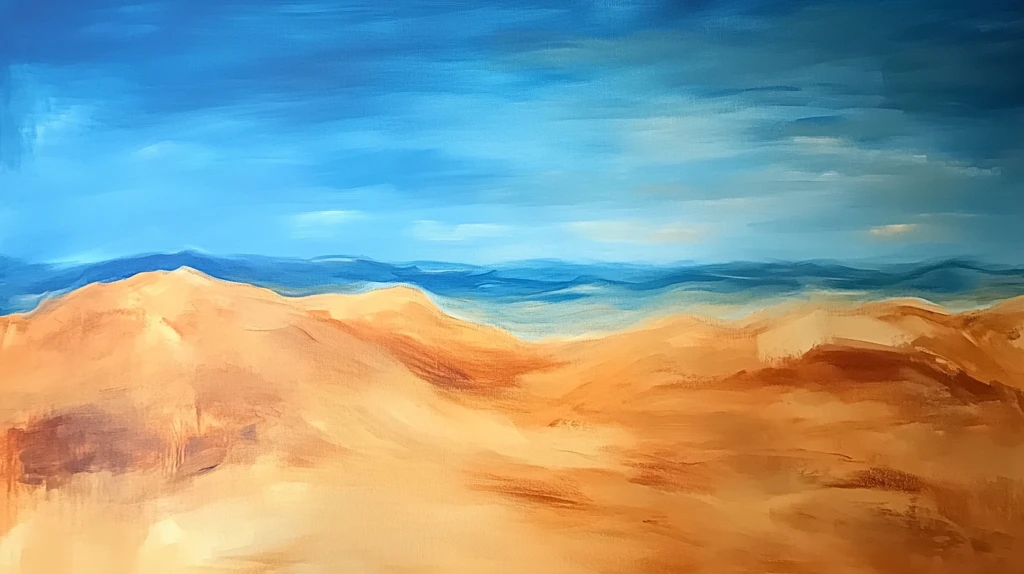 阿拉善手绘阿拉善油画