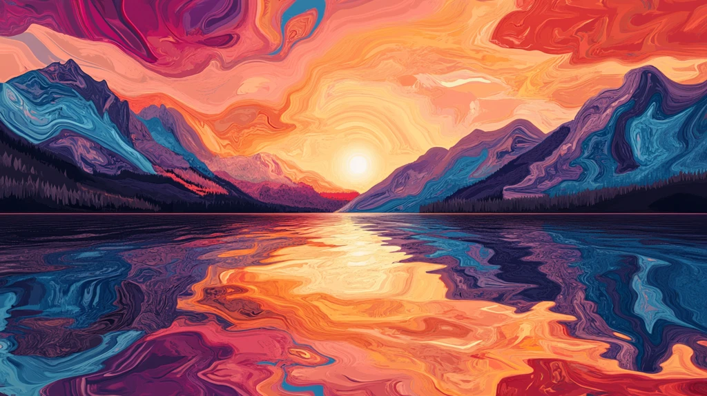 幻彩艺术山水风景