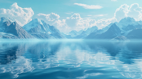 超质感山水背景