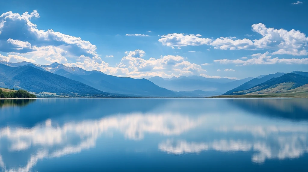 赛里木湖全景图