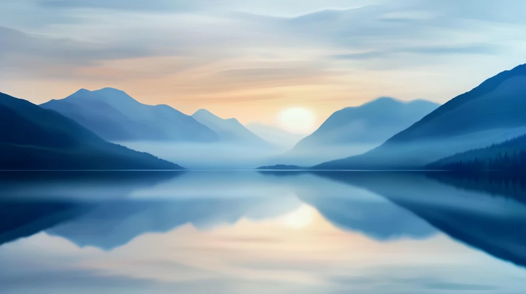 大幅高清山水日出