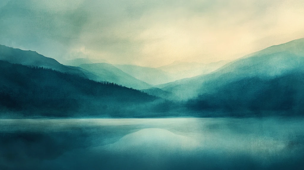 唯美意境水彩渐变