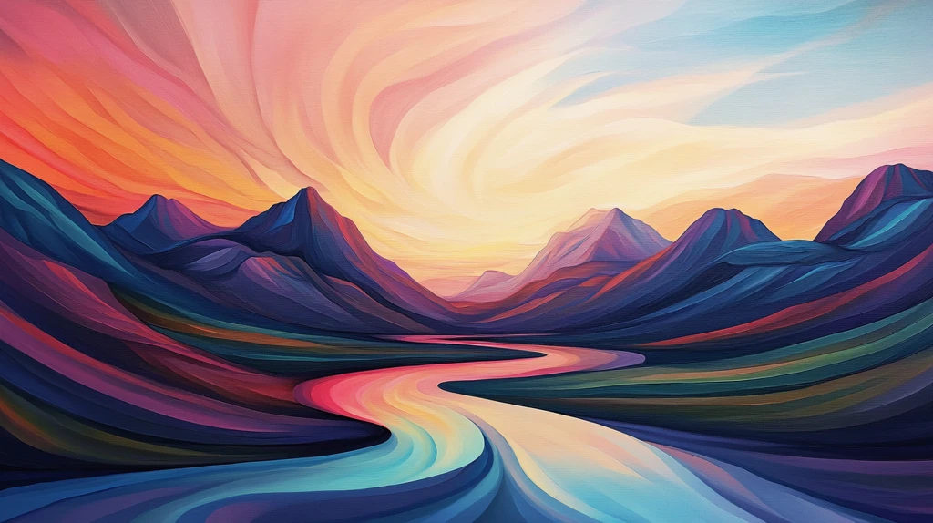 幻彩艺术山水风景