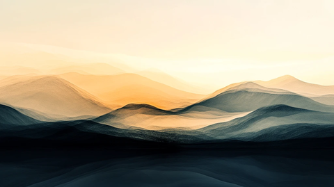 超质感山水线条背景