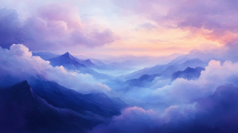 唯美云山风景画