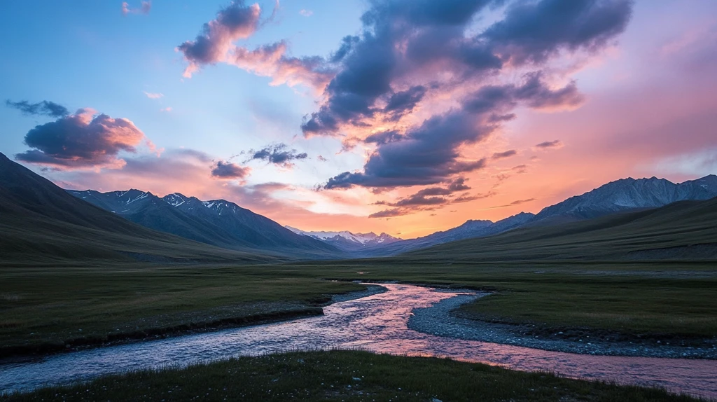 独库那拉提溪流
