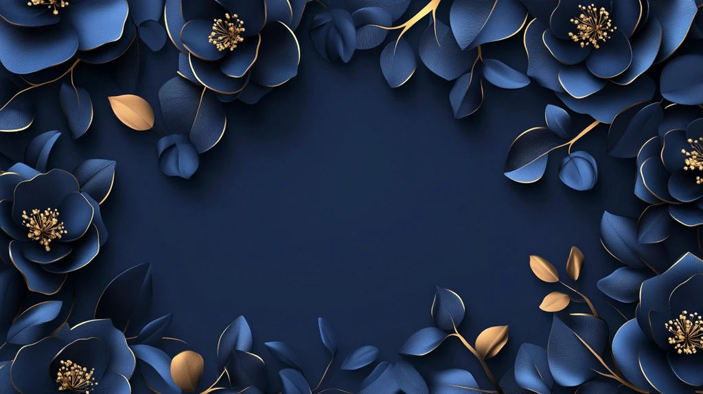 皇家蓝立体感浮雕背景