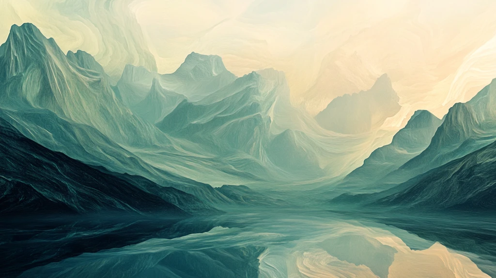 群山远山抽象锦绣山河