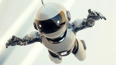 未来小机器人冒险飞行