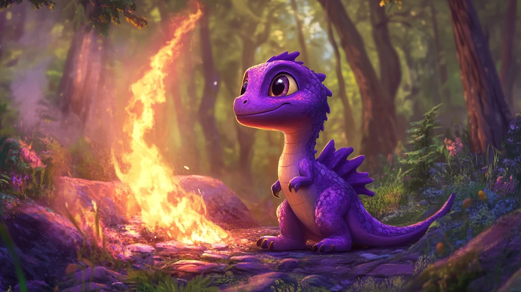 紫色恐龙冒险记