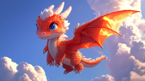 小红龙飞翔蓝天