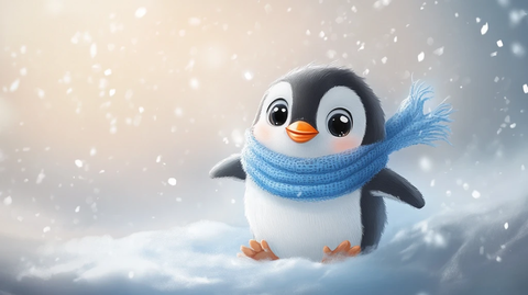 原创卡通小企鹅