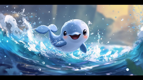 小海豚跃出海面