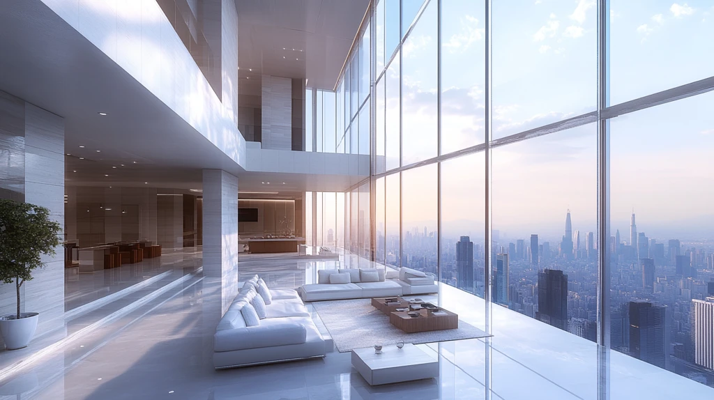 大气客厅落地门窗场景