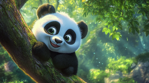 熊猫动漫素材