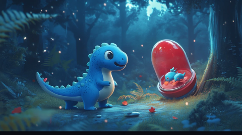 呆萌小恐龙形象