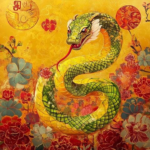 蛇年壁画