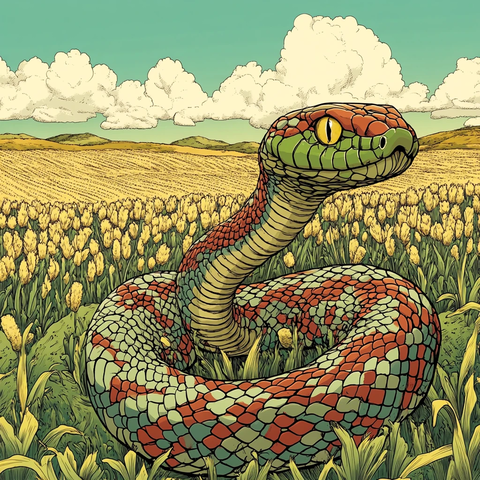 苏花蛇菰包装插画