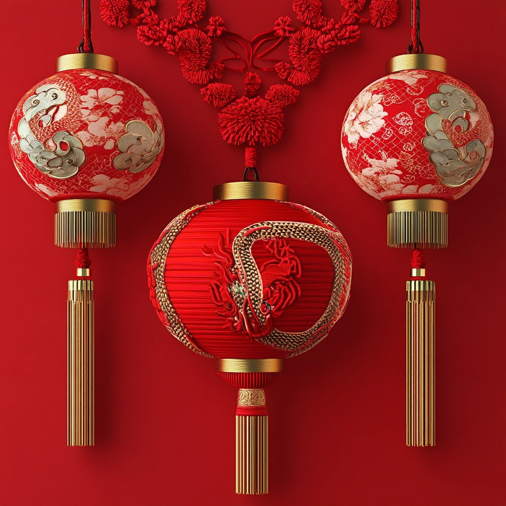 蛇年灯笼挂饰