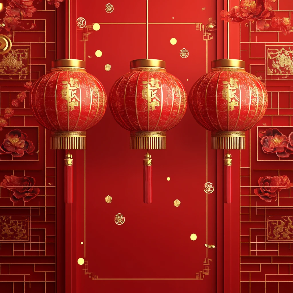 灯笼喜庆背景