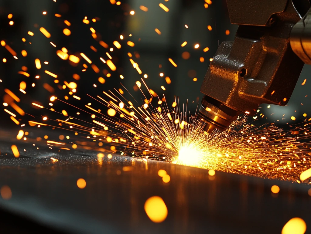 激光切割火花