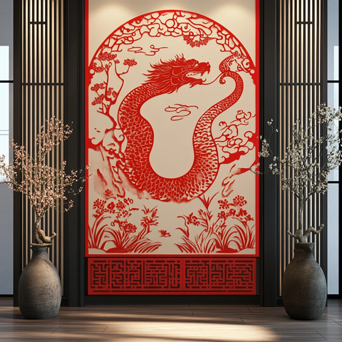 龙年新中式拱门