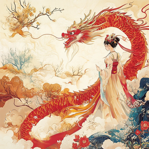 龙年系列包装插画