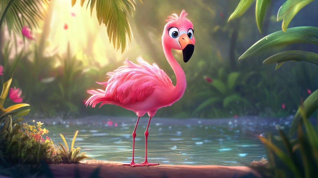 粉红色的火烈鸟墙纸