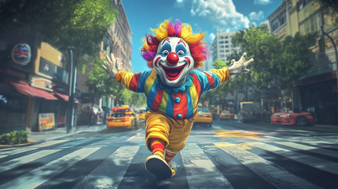 游乐园小丑大哥