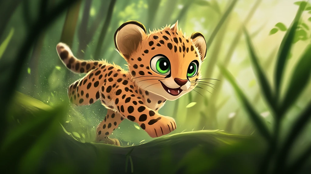 原创卡通小猎豹