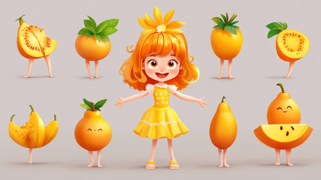 水果拟人人物设计