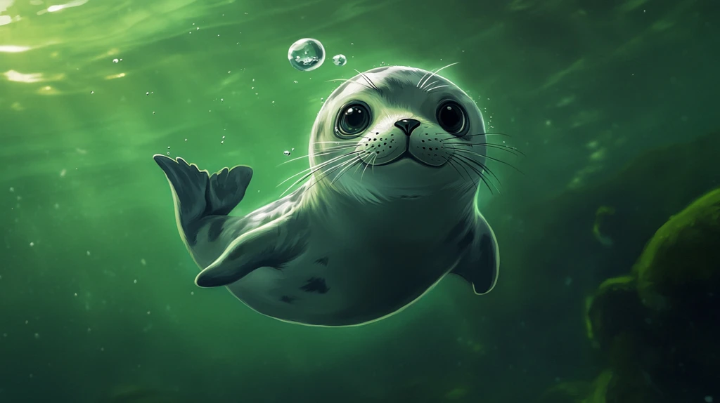 小海豹绿海畅游