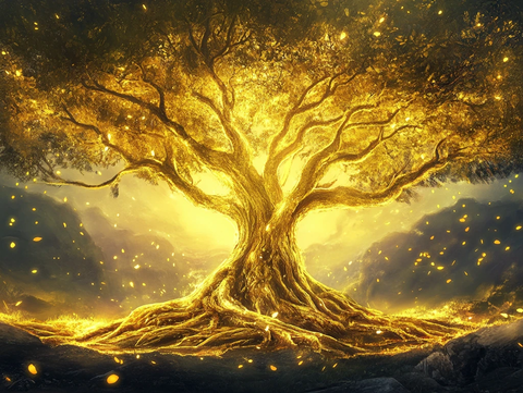 神秘梦幻的大树