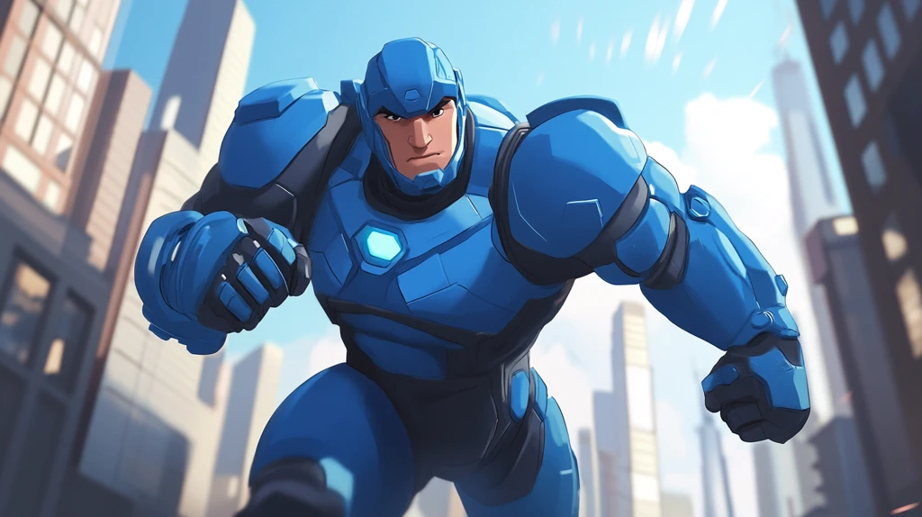 原创卡通超能侠