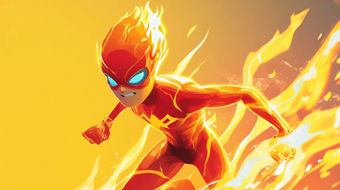 原创卡通超能侠