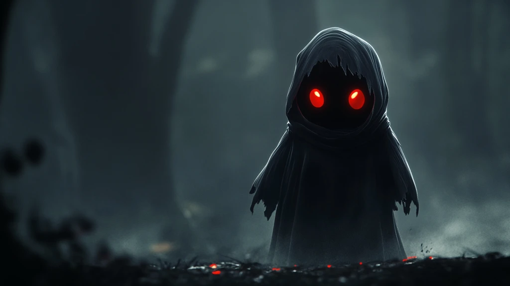 小恶魔黑袍红眼