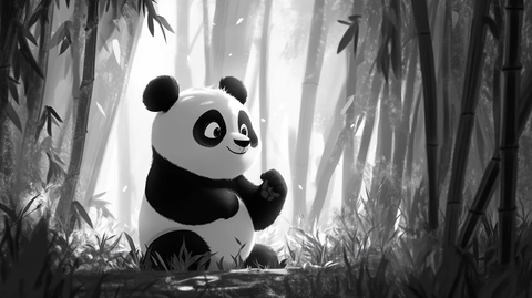 功夫熊猫插画
