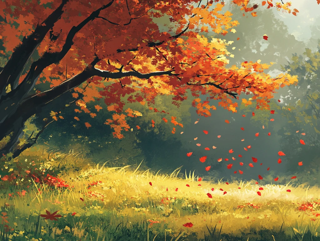 唯美秋色插图