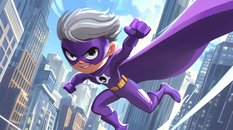 原创卡通超能侠