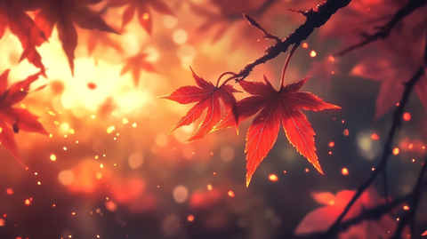 唯美梦幻枫叶