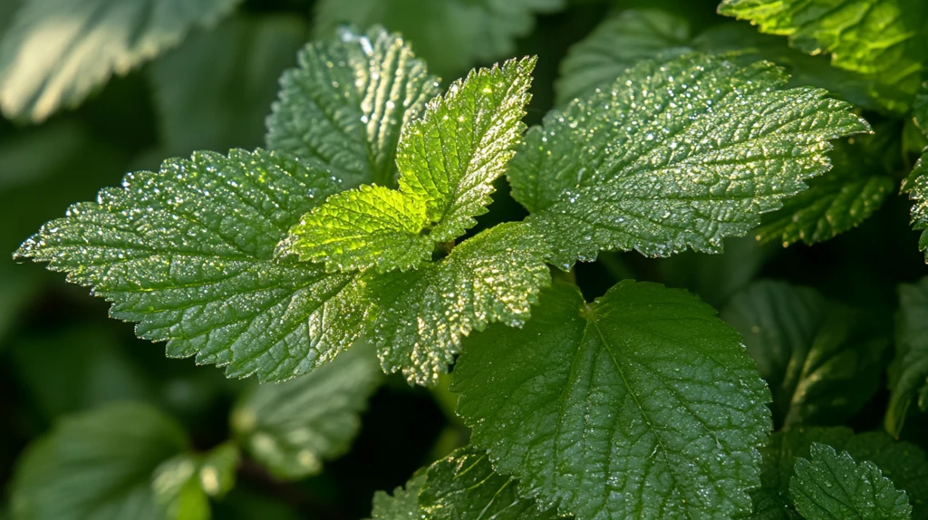 唇形科植物薄荷枝叶