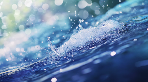 溪流石上水滴落