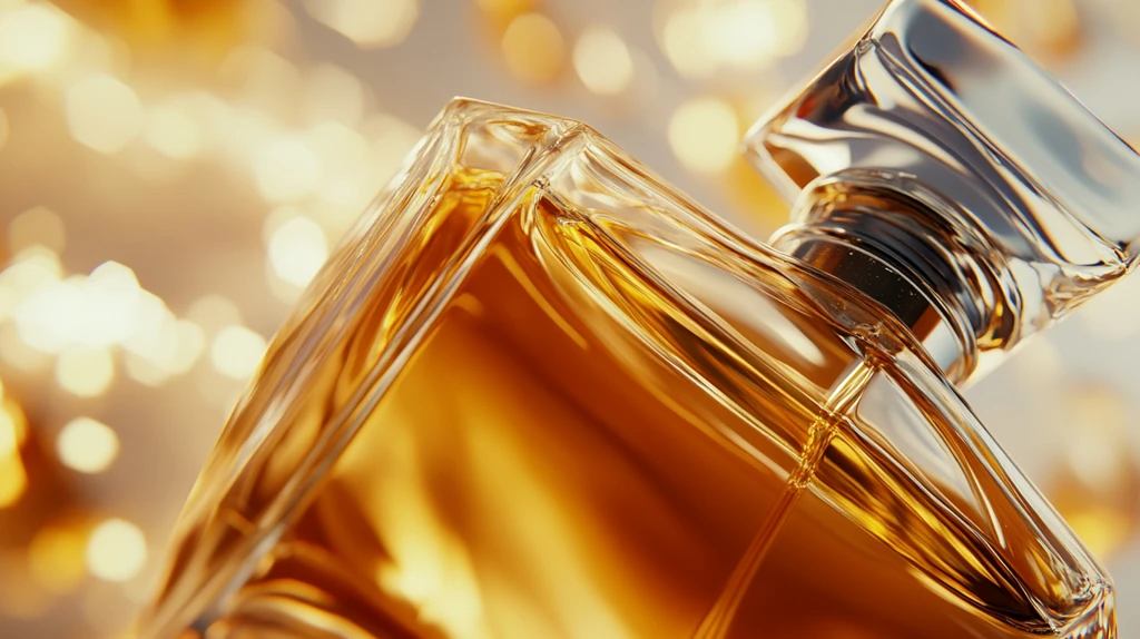 玻璃瓶香水特写