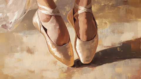 高跟鞋油画