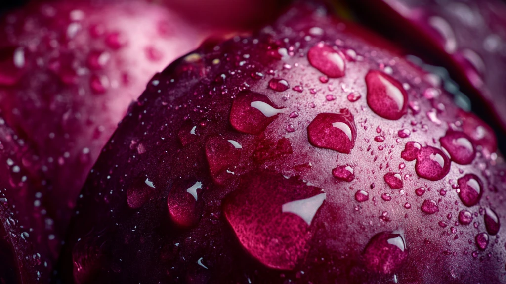 郁金香花瓣水珠