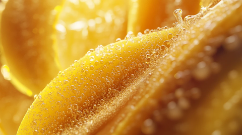 黄蜜瓜背景特写