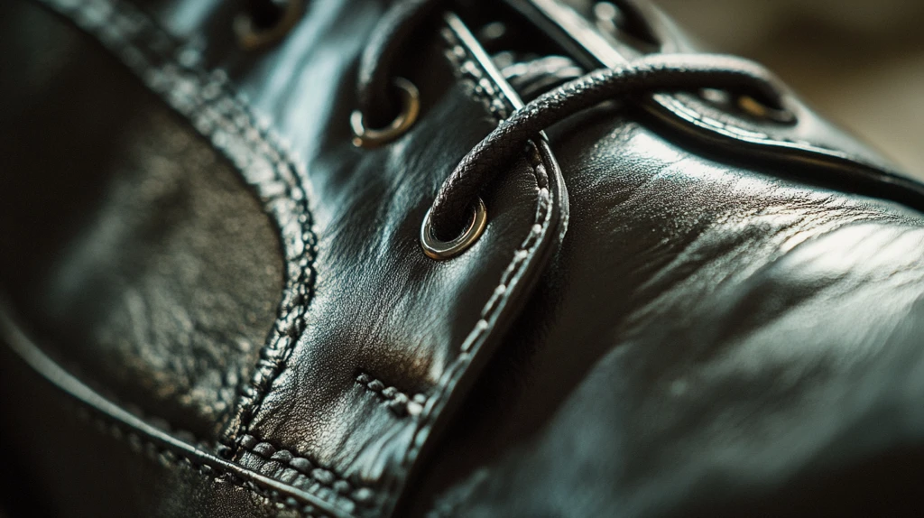 皮衣皮包局部特写
