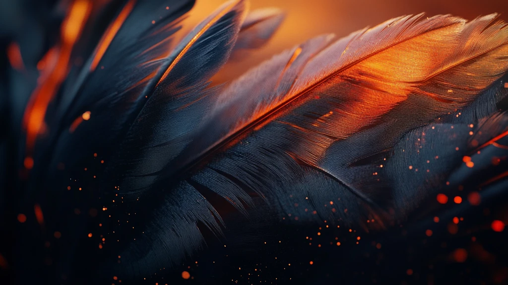 热情橙色静谧蓝色背景